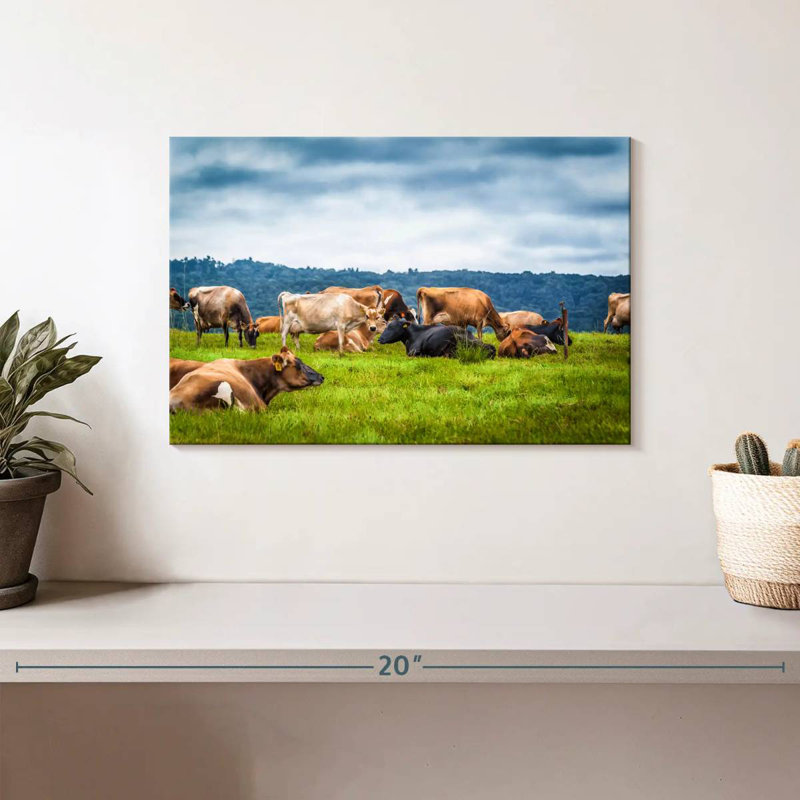 Brampt Cow Gathering, 8" H x 12" W