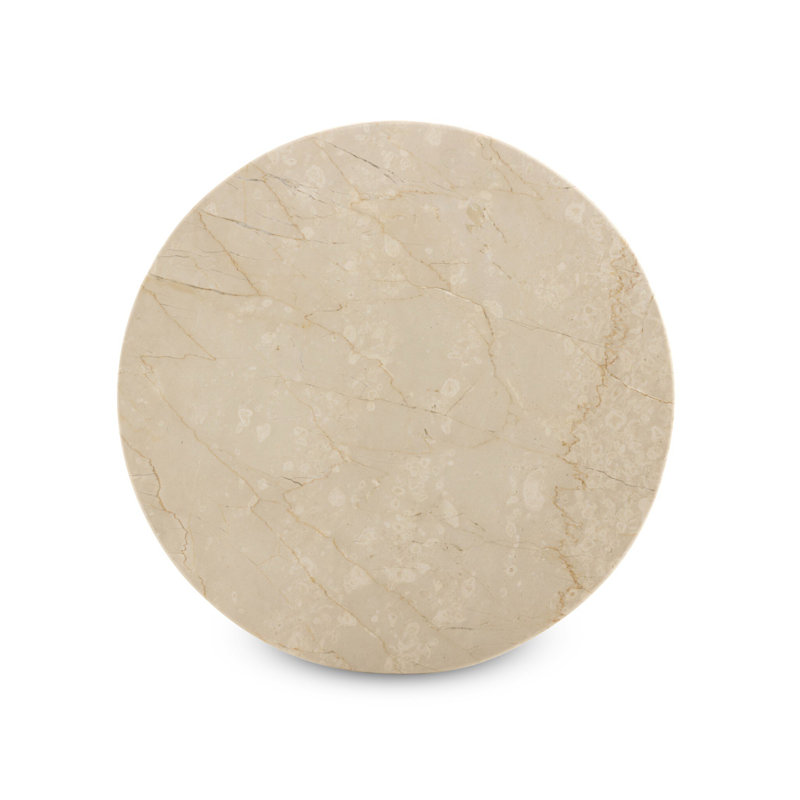 Poli Marble End Table, Cream Marble