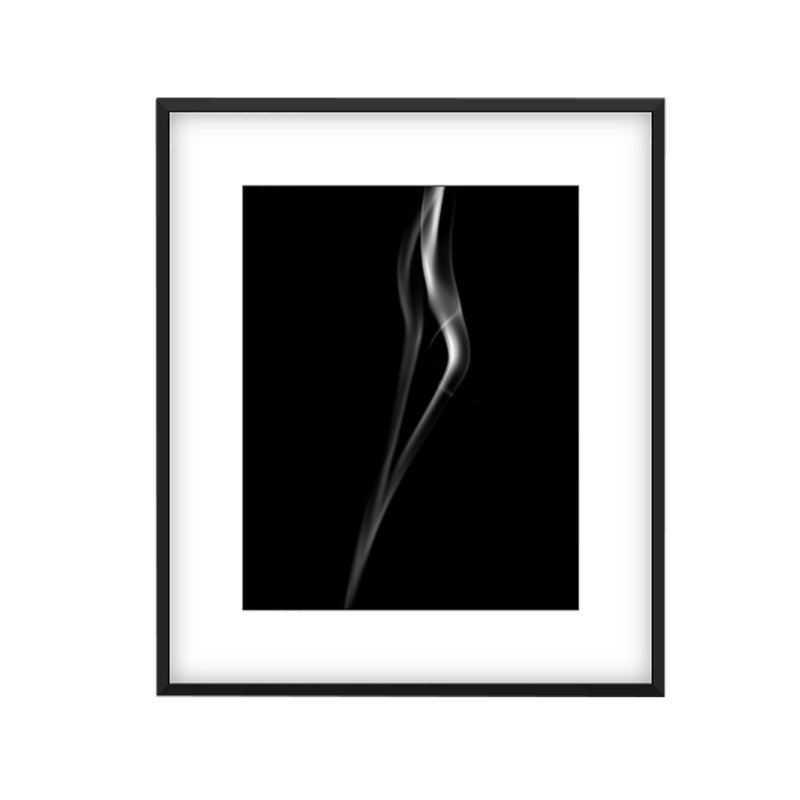 Calumet 1 Print by Francis Augustine, 57" H x 38" W x 0.8" D, Black Framed Paper, White