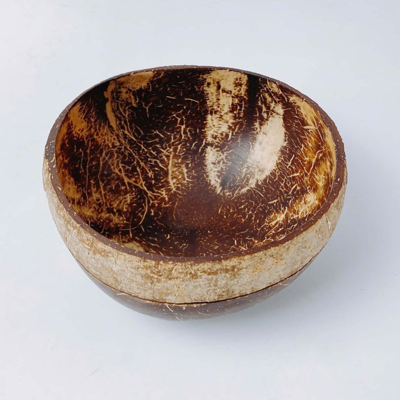 Bol décoratif en coquille de noix de coco à 2 tons - E4D1CFF607C04FE891EB3D7E65BCEA61