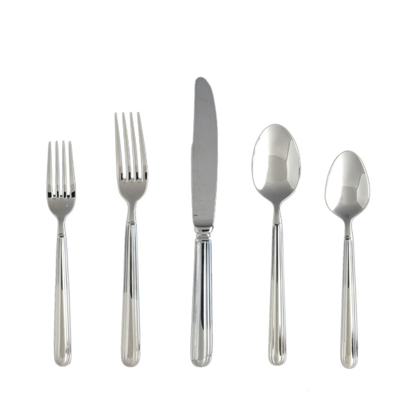 Metropolitan 5 Piece 18/10 Stainless Steel Flatware Set, Service for 1