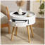 Table basse à tiroirs avec table de bout et rangement