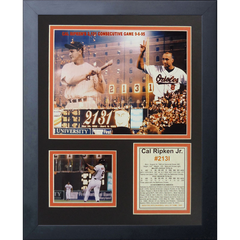 Souvenirs à cadre ripken cal #2131