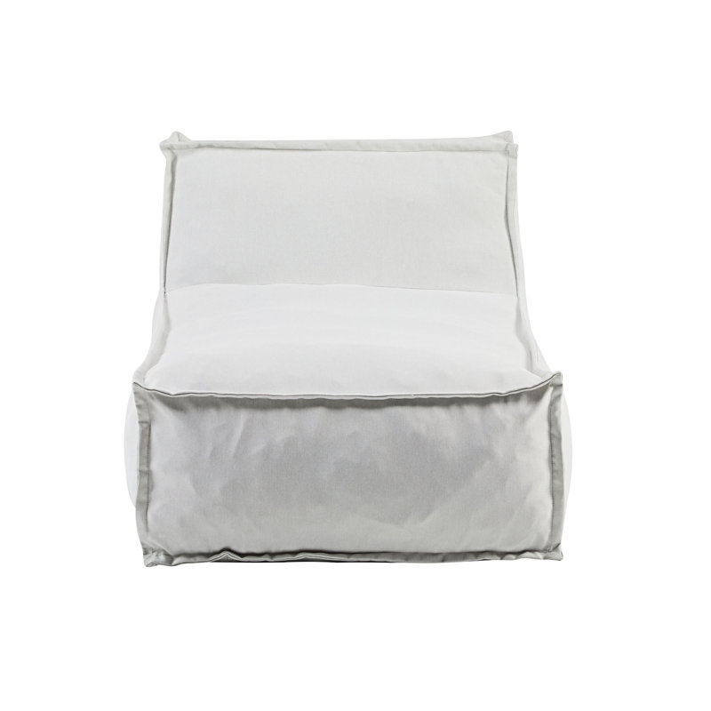 Outdoor Bean Bag Lounge Chair, Light Gray