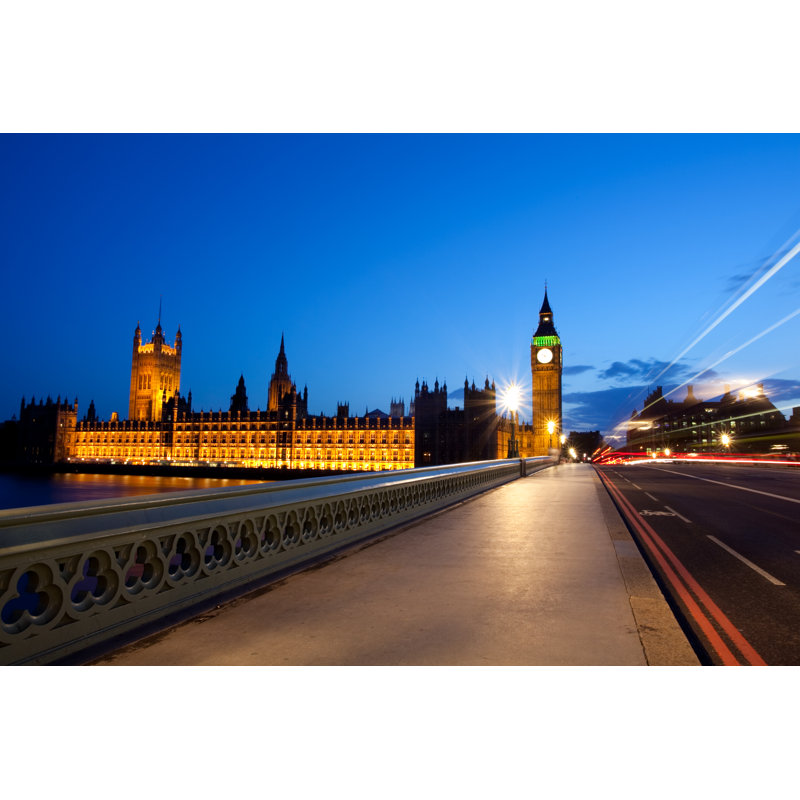 Engli House of Parliament 1 Piece Wrapped Canvas Wall Art, 20cm H x 30cm W x 3.8cm D