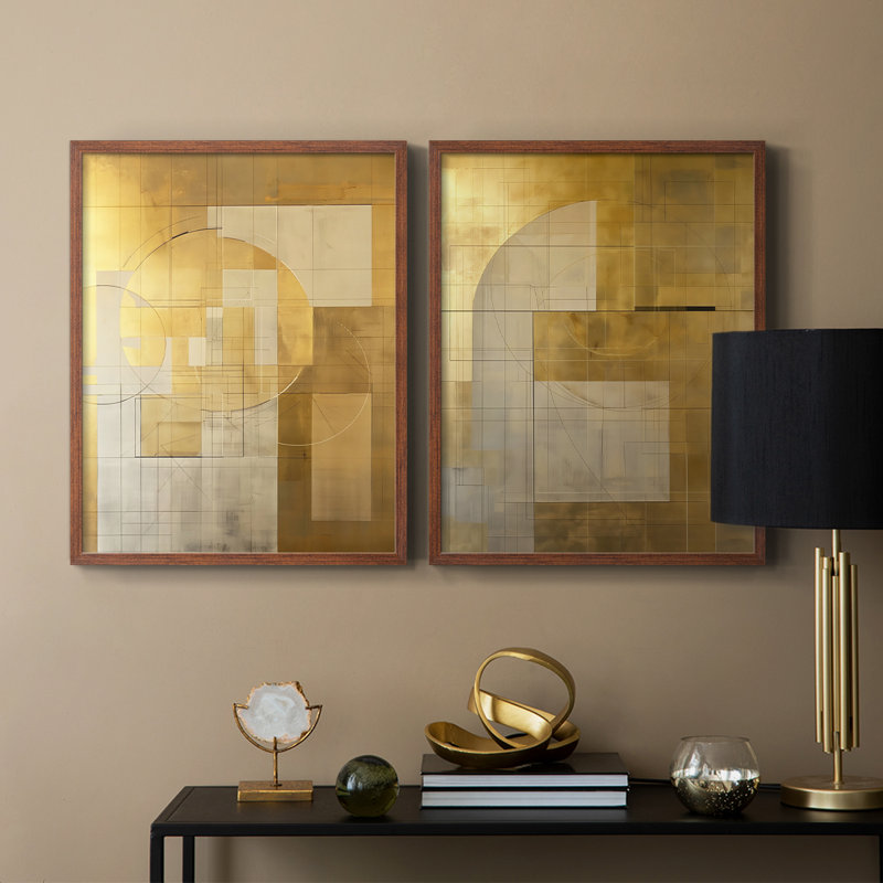 ABSTRACT Series C III - Reproduction encadrée de qualité supérieure - prête à être accrochée - aucun clou requis - aucun clou requis