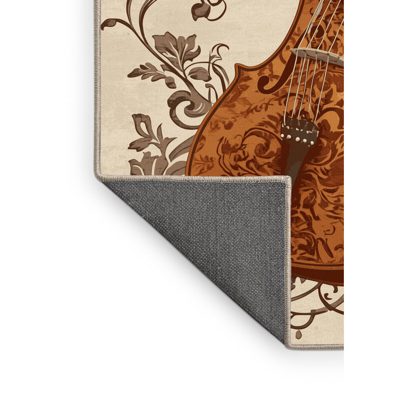 Tapis beige moelleux moelleux moelleux Forello Cello, 7 x 9
