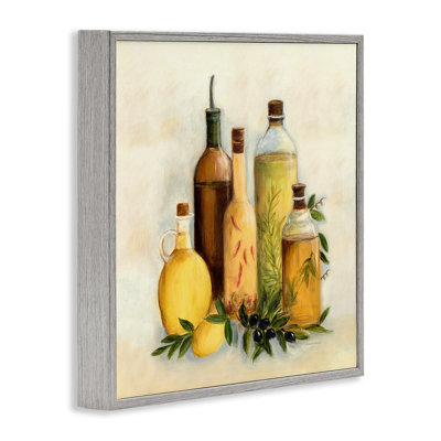 Huiles de cuisine de cuisine traditionnelle encadrée, art par Marilyn Dunlap