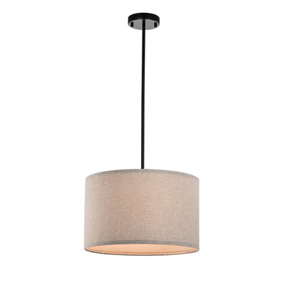 Luminaire suspendu tambour 1 lumière Elyshia