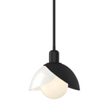 Brooklyn 1 - Light Single Geometric Art Glass Pendant