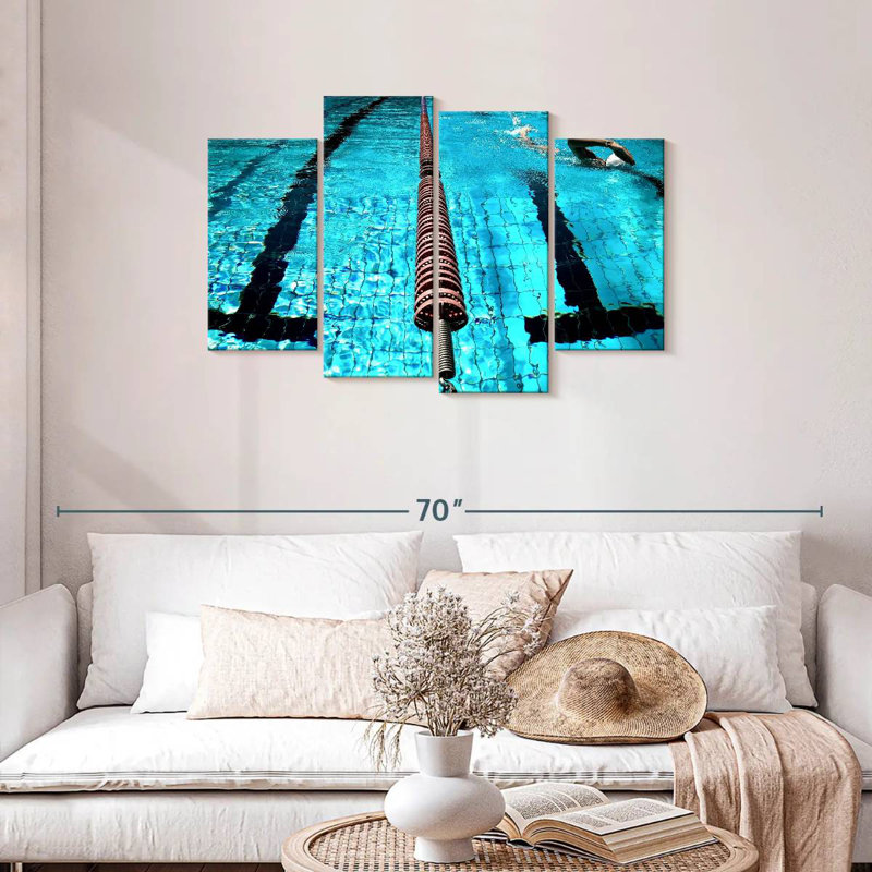 Sireci Into The Swimming Pool, 27" H x 43" W