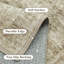 Tapis beige lavable avec envers antidérapant Ladonya-112454750
