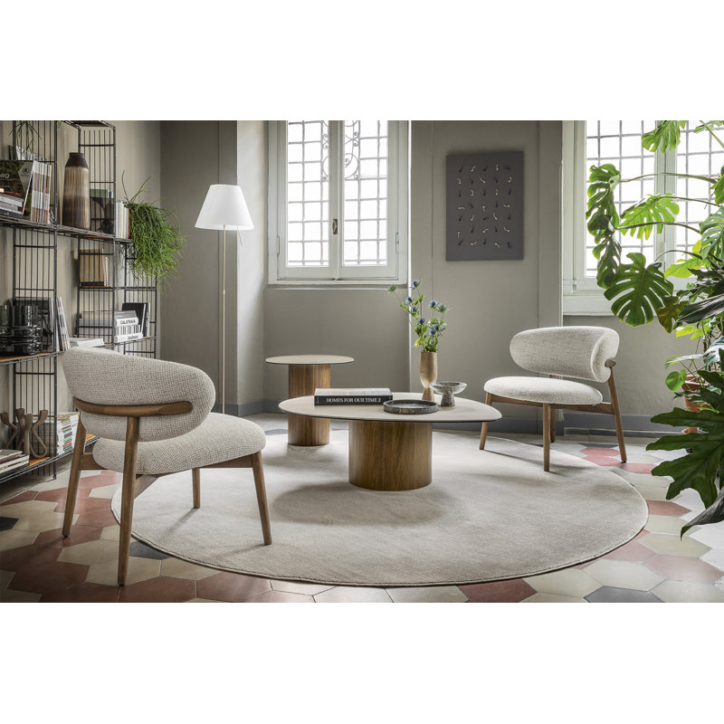 Mushroom Coffee Tables, Smoke, Calacatta Paonazzo