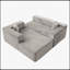 Canapé modulaire à compression avec méridienne confortable, canapé en L désossé pour le salon et la chambre à coucher, canapé-lit modulaire minimaliste-1515358519