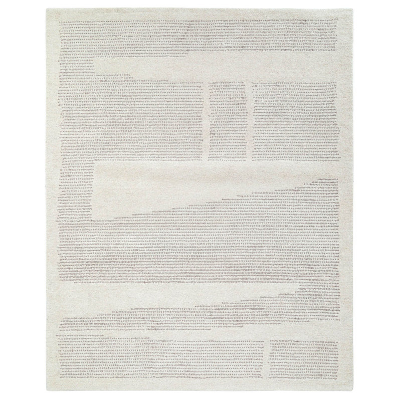 Craton Hand Tufted Wool Abstract Indoor Rug, Rectangle 7'9" x 9'9"