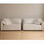 Coussin blanc modulaire 100% polyester-414678885