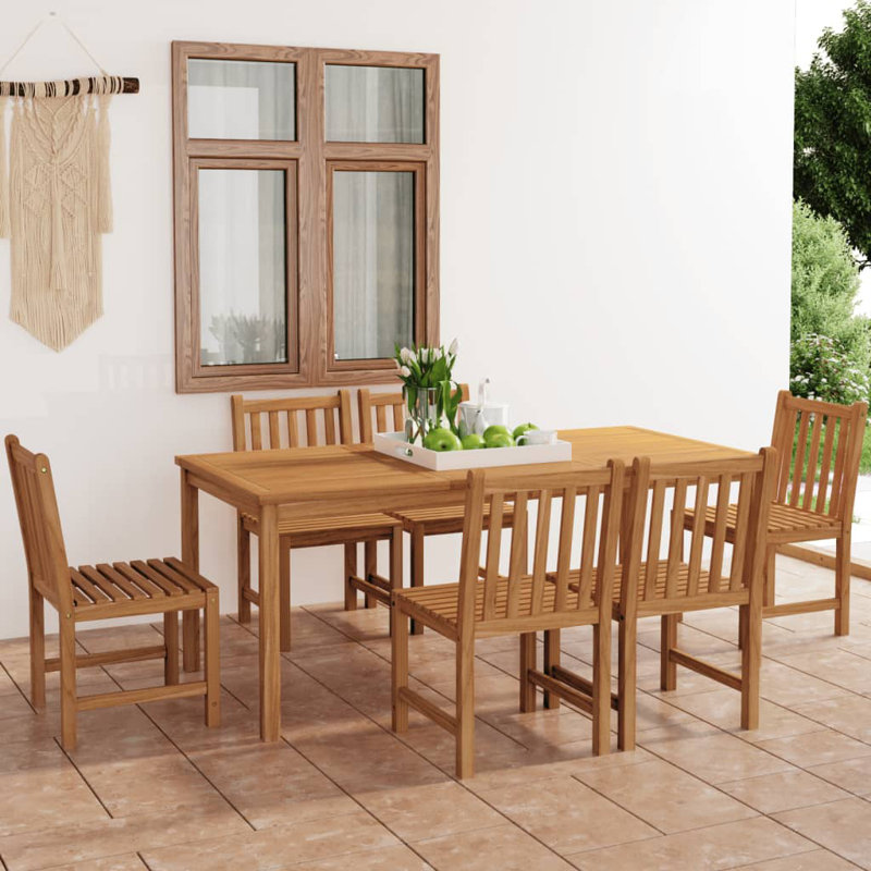 Shrewsbury 6 - Person Patio Dining Set with Rectangular Table