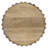 Rolf 16"W Solid Mango Wood Boho Contemporary Fluted Side Table-1685092159