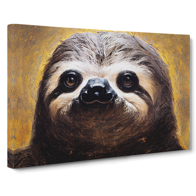 Striking Sloth - Wrapped Canvas, 50cm H x 76cm W x 3cm D