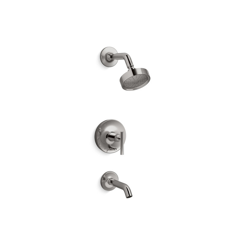 Purist® Tub and Shower Faucet, Titanium, Cross