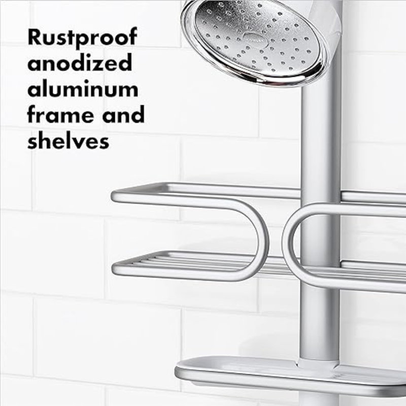 OXO GG COMPACT ALUMINUM SHOWER CADDY