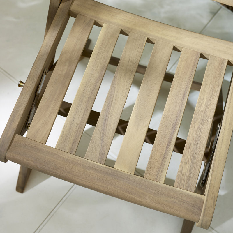 Ronja Set of Wooden Outdoor Folding Dining Garden Chairs - Solid Wood for Modern Garden Patio