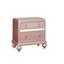 Panneaux décoratifs de miroir de table de chevet élégants et contemporains en or rose 1pc
