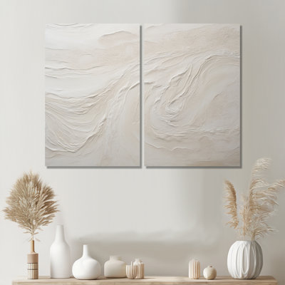 Clate - Beige Printed Wall Art 2-Pieces