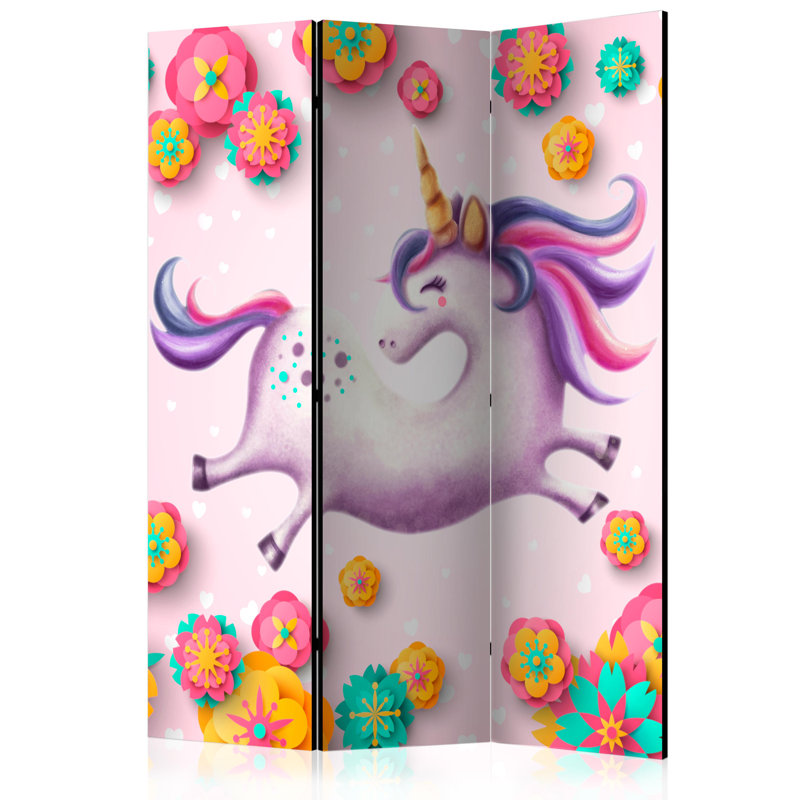 Karley 172cm H Folding Room Divider, 3