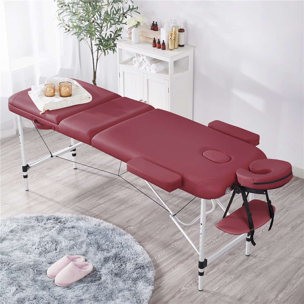 Makale Adjustable Massage Bed 3 Fold Height with Backrest