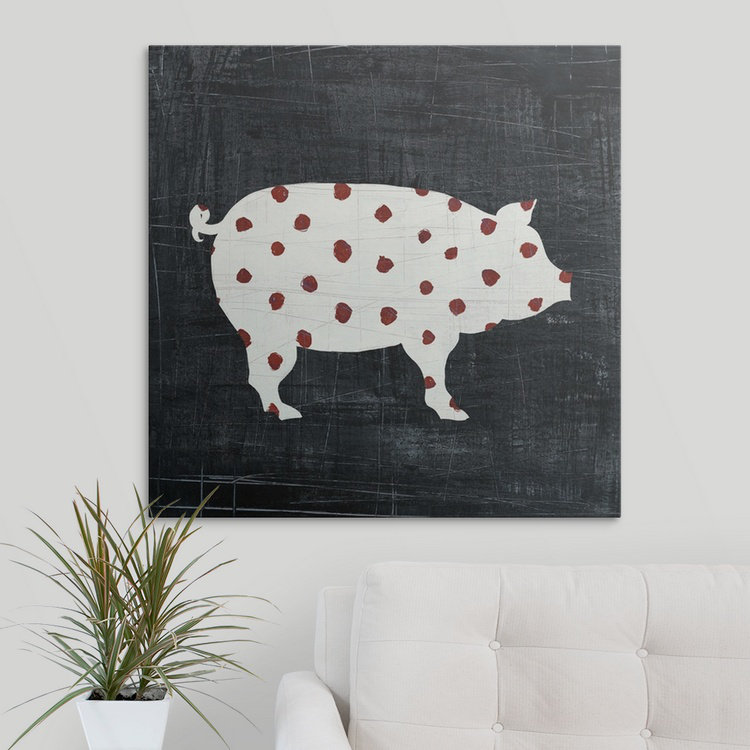 « modern americana farm i » par l’impression de la peinture Melissa Averinos, H 35 po x l 35 po x P 1,5 po, Toile