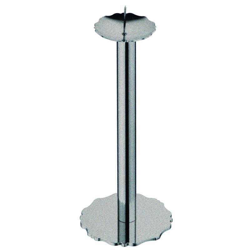 Dolce Vita Stainless Steel (18/10) Dining Room Candelabra, Étain, H 9,6 po x l 1,2 po x P 1,2 po