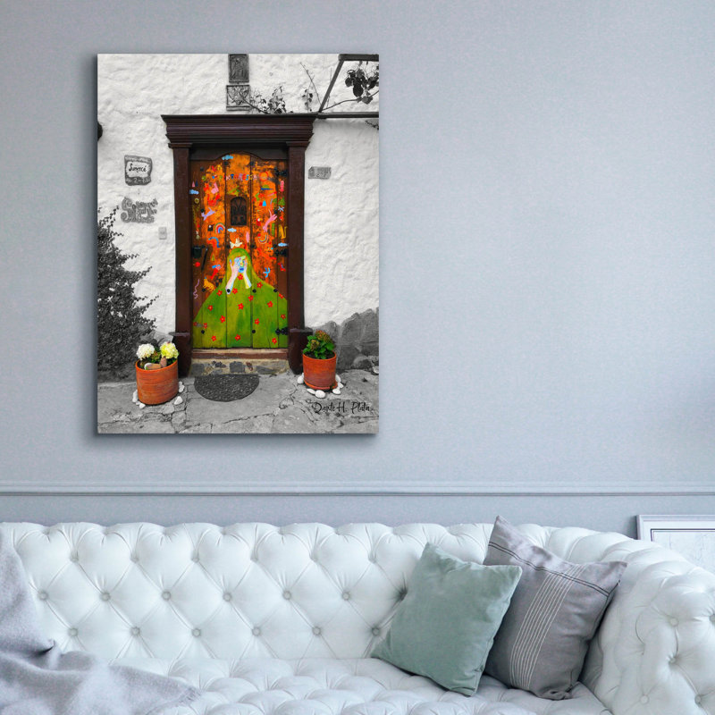  «Peekaboo» par Dante Plata, art mural sur toile, 40 po x 54 po