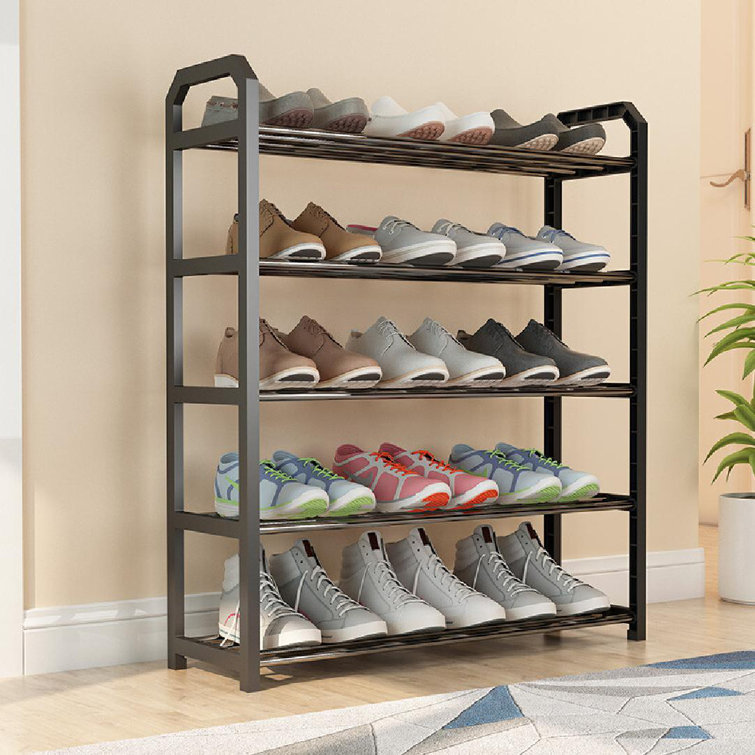 Good Looking 8 Pair Shoe Rack Rebrilliant Finish: Black