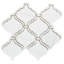  Carreau de mosaïque murale en verre satiné Tahitian Pearl 14 po x 14,5 po-93419312