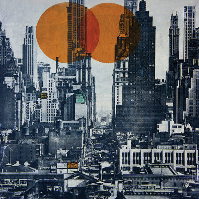 " New York Skyline 1948 " by Db Waterman