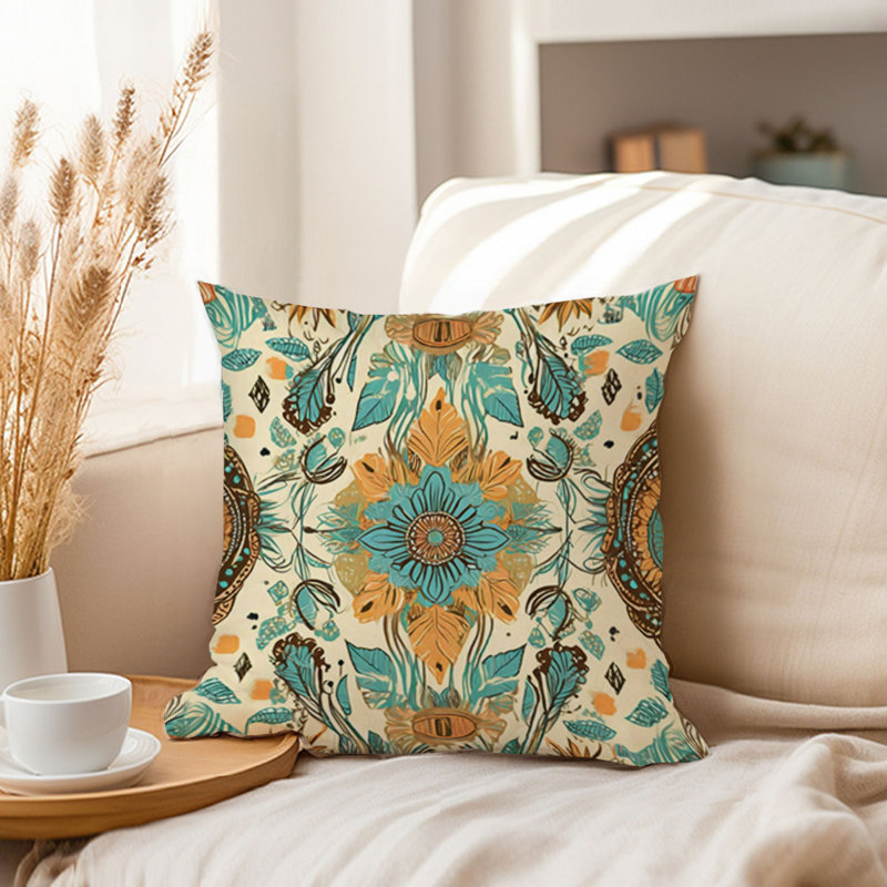 Abstract Retro Bohemian Pattern III Patterns Mandalas Bohemian, 20" x 20"