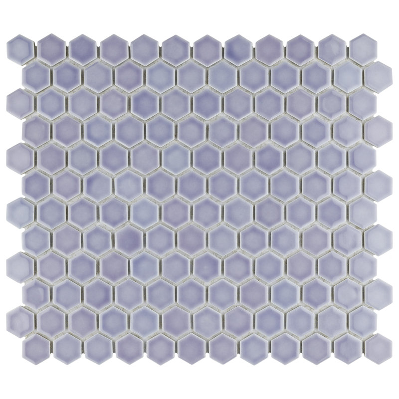 Hudson 1" X 1" Hex Porcelain Mosaic Floor And Wall Tile