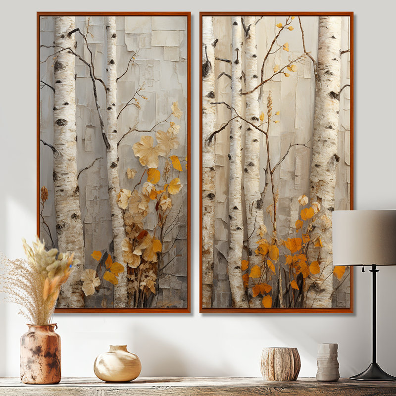 Allman - art mural grand arbre, H 20 po x l 24 po, Reproduction encadrée sans passe-partout, Brun