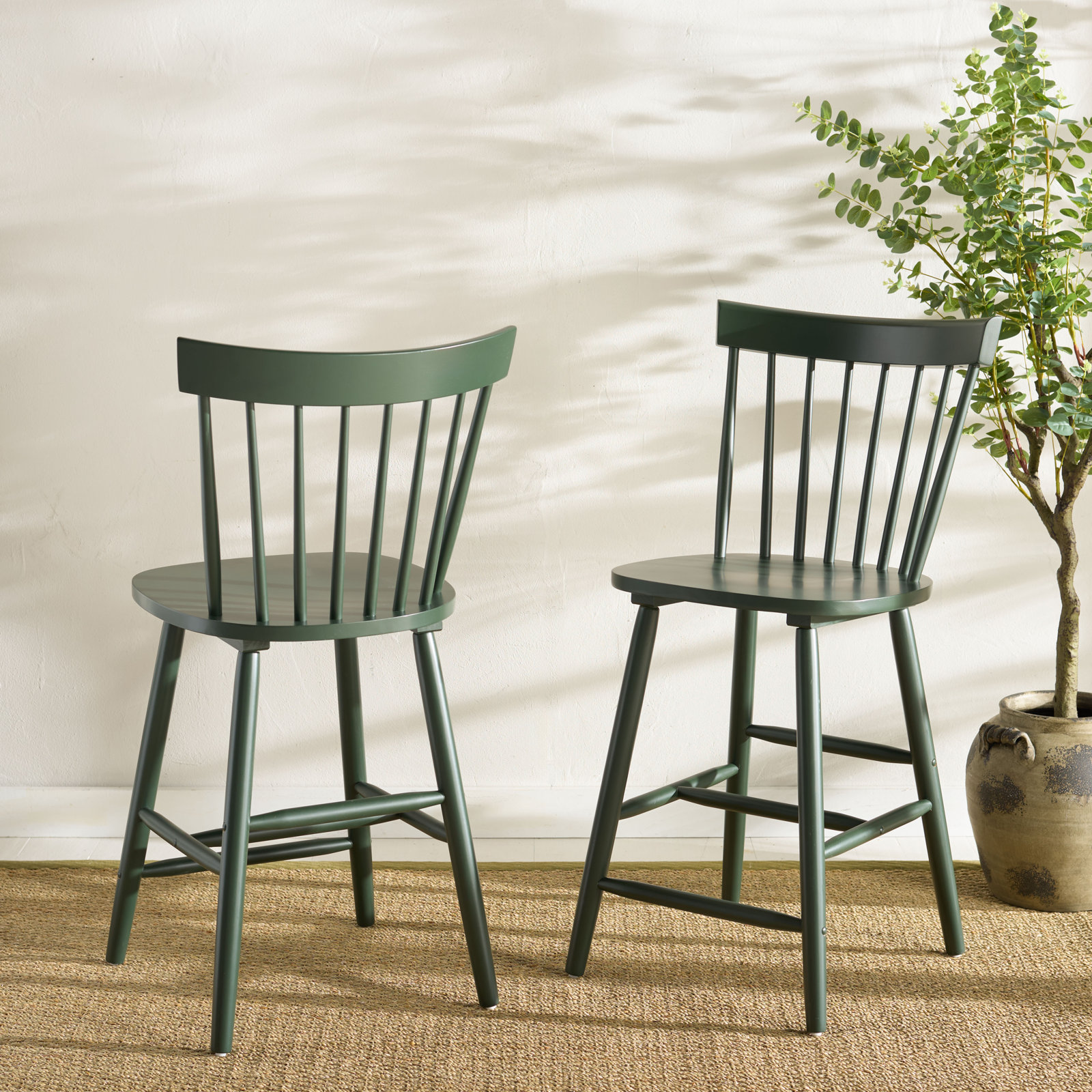 Stacee Bar and Counter Stool, Counter Stool (24" Seat Height), Garden Green