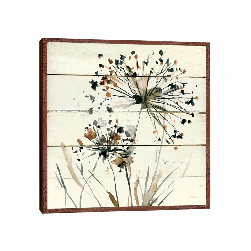 Nature's Lace I by Carol Robinson - Floater Frame Painting on Canvas, Brown, 45.72 cm H x 45.72 cm W