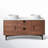 Antonina 60'' Natural Veneer Plywood Double Bathroom Vanity with Engineered Quartz Top-35980501