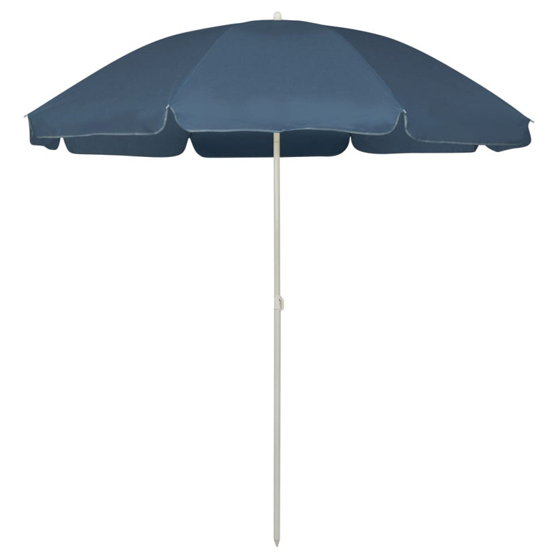 Parasol de plage Jattin, Bleu, L 94,5 po x H 86,6 po