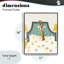Good Morning Giraffe in Bed, giclée encadrée, design par Leah Straatsma-834846273-834846274