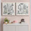 «Opulent Bath I», ensemble de 2 peintures sur toile encadrées-2079942367-2079942365