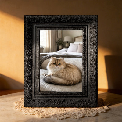 5" x 7" Black 1PC Desk Picture Frame for Shelf Decor