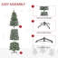 Arbre de Noël artificiel pré-éclairé enneigé-679207021
