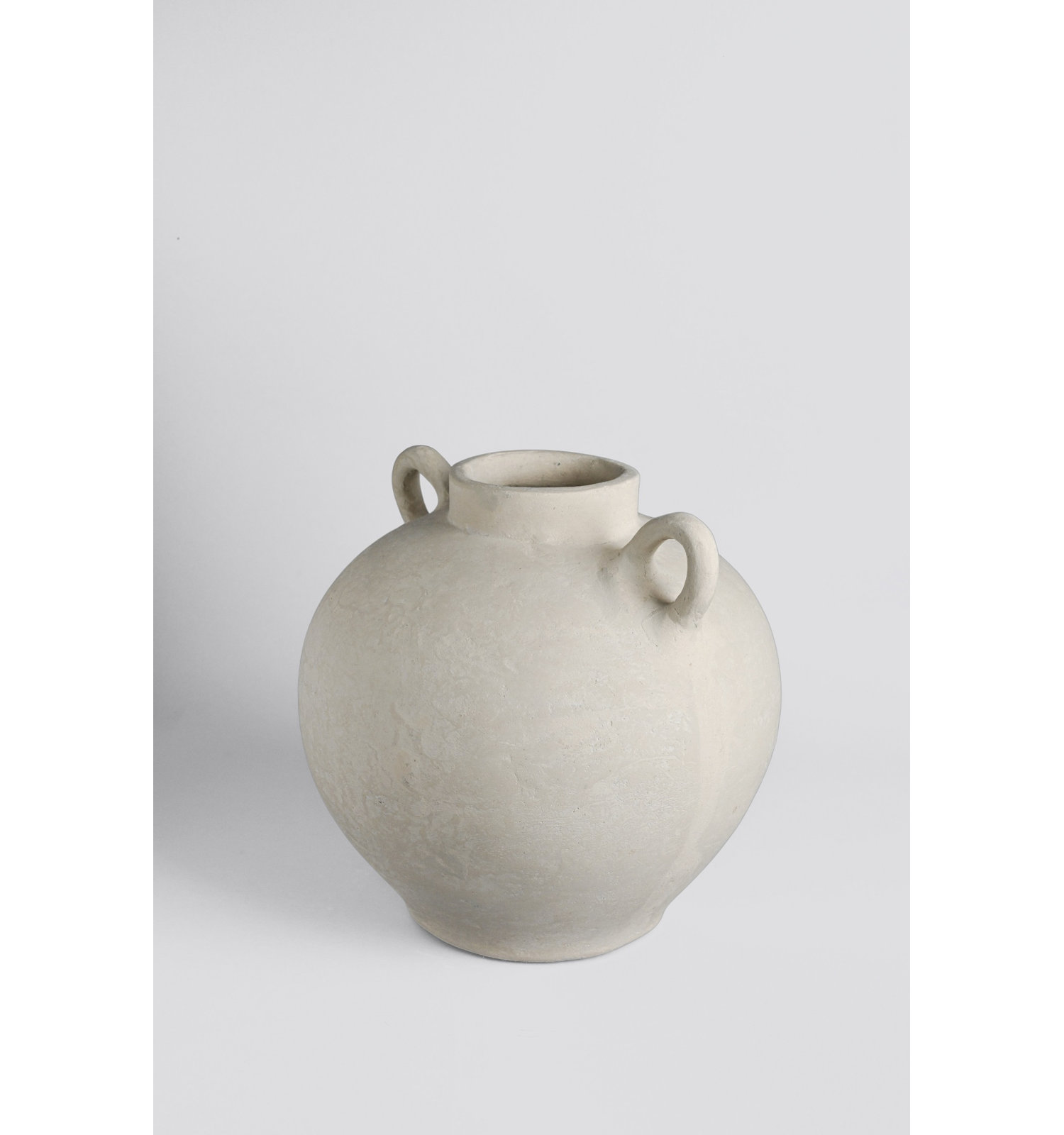 Otterra Terracotta Table Vase, White