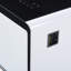 Table basse moderne et intelligente avec réfrigérateur intégré, haut-parleur Bluetooth, module de charge sans fil, panneau de commande tactile, prise de courant, port USB, protection pour prise de courant, lumière d'ambiance-112834736