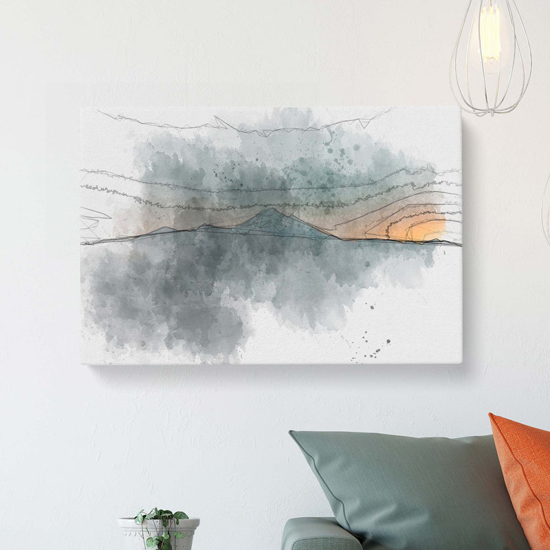 Mountain In Whistler Canada In Abstract - Wrapped Canvas, 60cm H x 40cm W x 3cm D